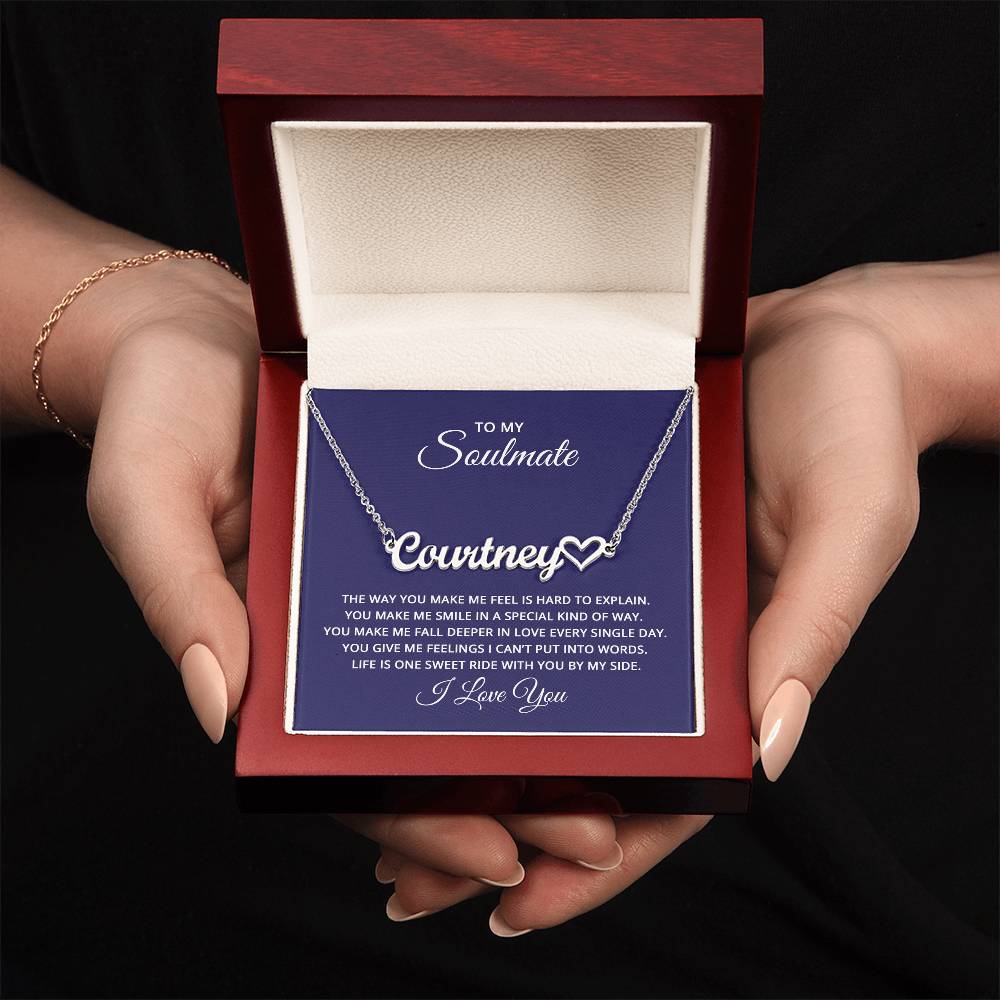 Heart Name Necklace - For Soulmate