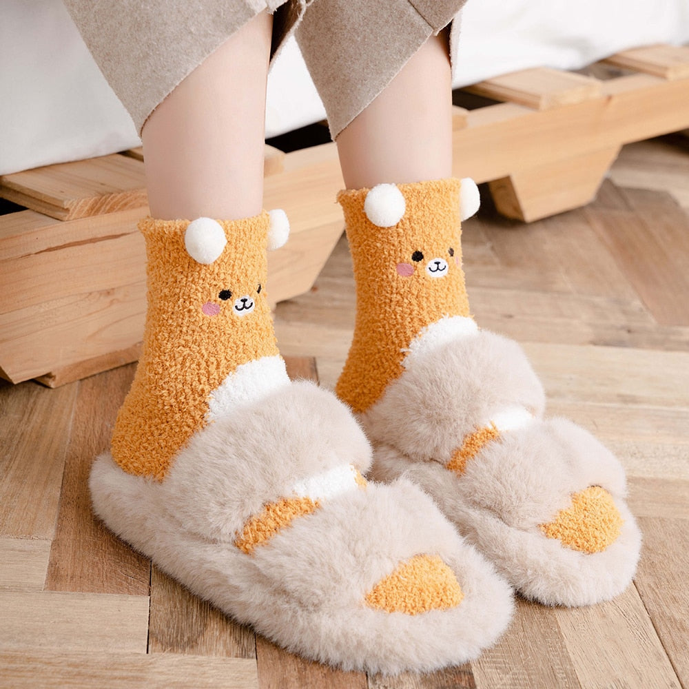 Fuzzy Socks Winter Warm Fleece