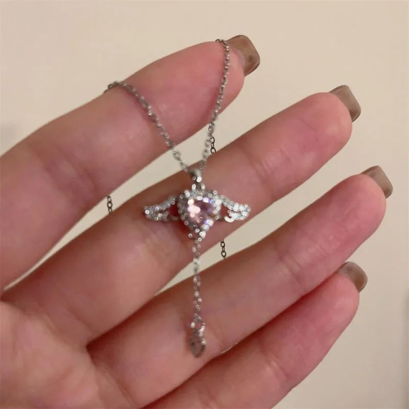 Crystal Fairy Heart Pendant